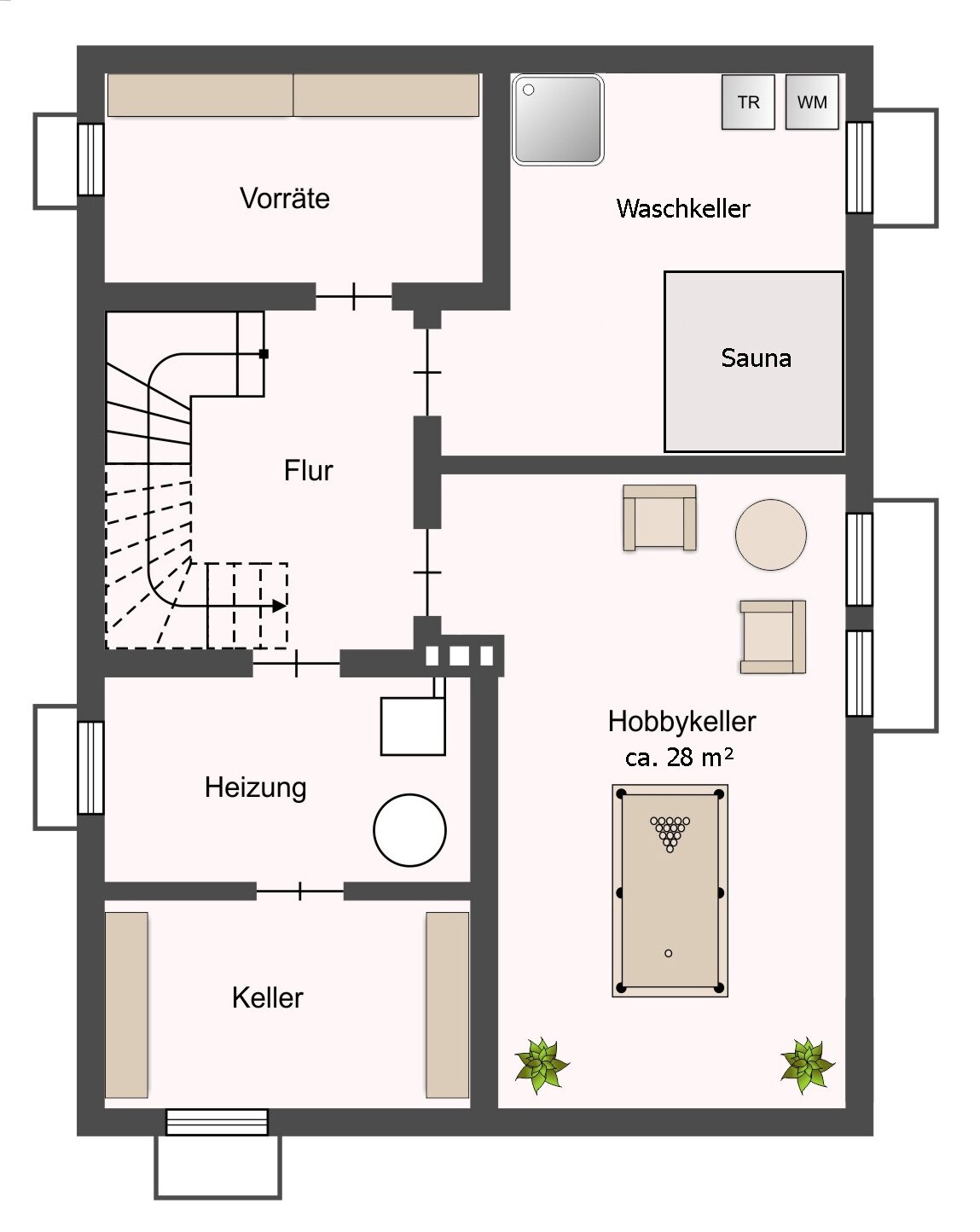 Grundriss Kellergeschoss