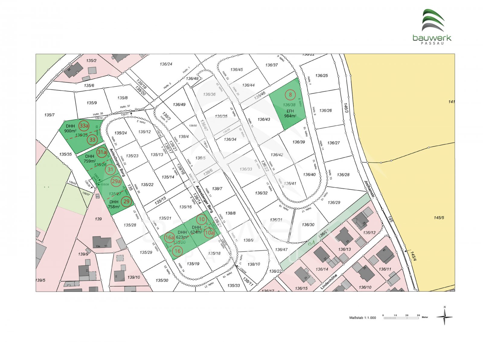 Antesberger Berg - Lageplan